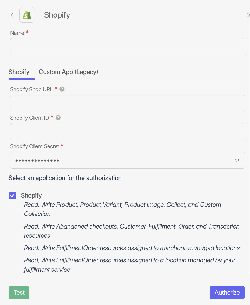 Wiresk 2025 11 27 at 15.55.35 Shopify Connection & Settings