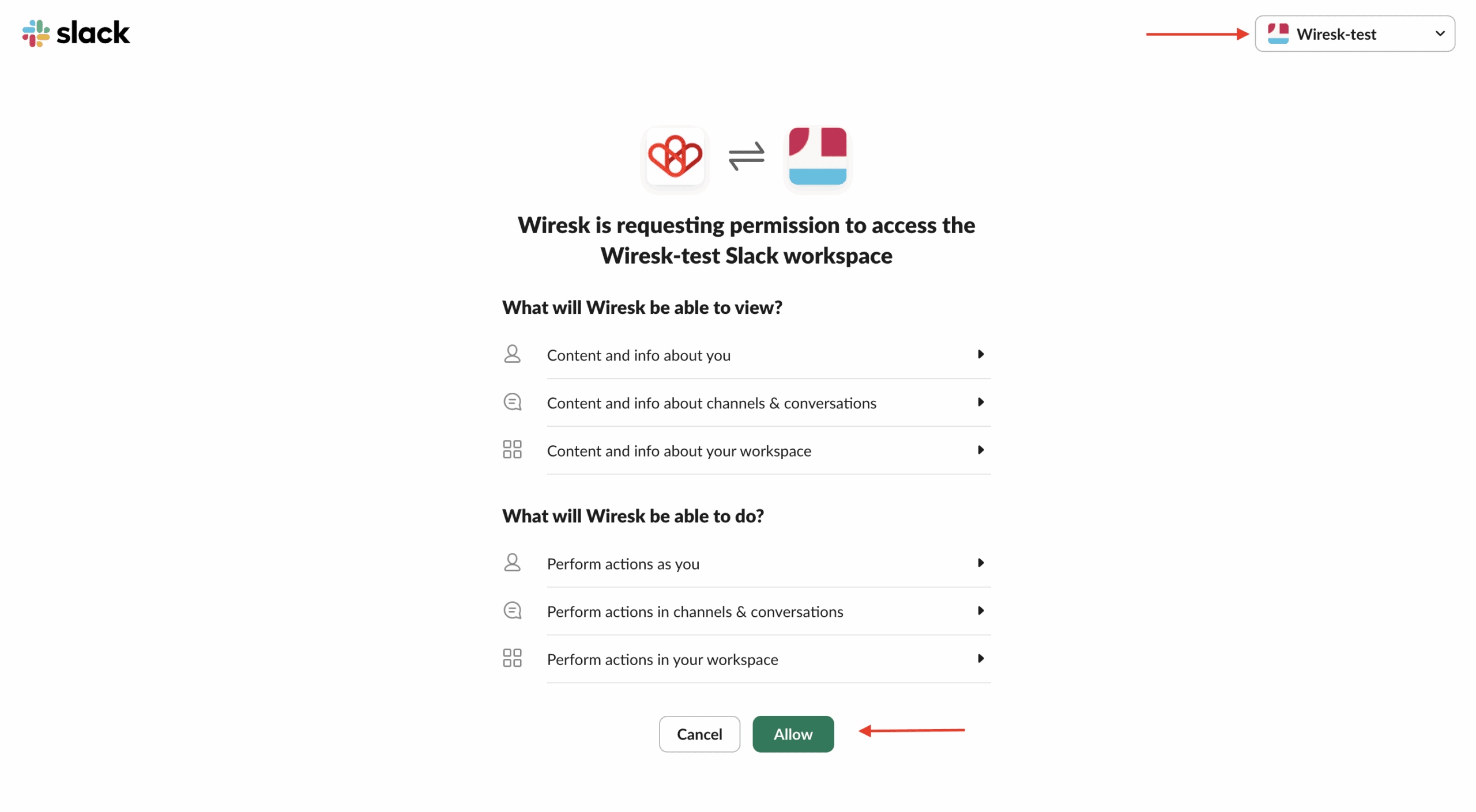 Slack - Create a connection 4 Screenshot 2025 04 30 at 10.35.31 scaled Slack - Create a connection