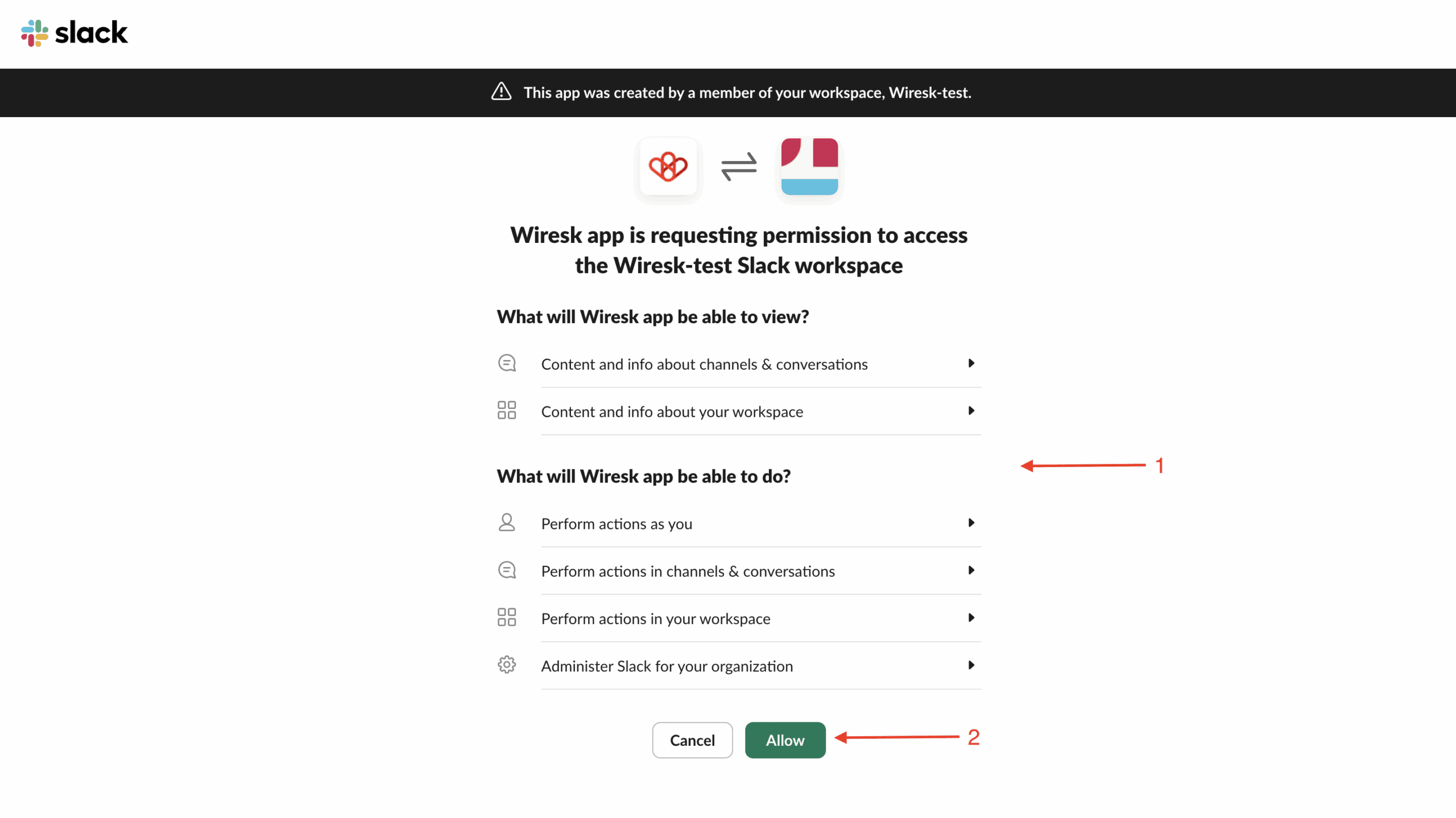 Slack - Create a connection 12 Wiresk 2025 04 30 at 16.33.03 scaled Slack - Create a connection