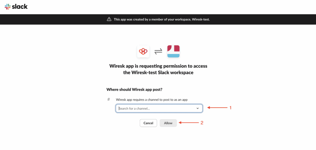 Slack - Create a connection 17 Wiresk 2025 04 30 at 17.51.13 Slack - Create a connection