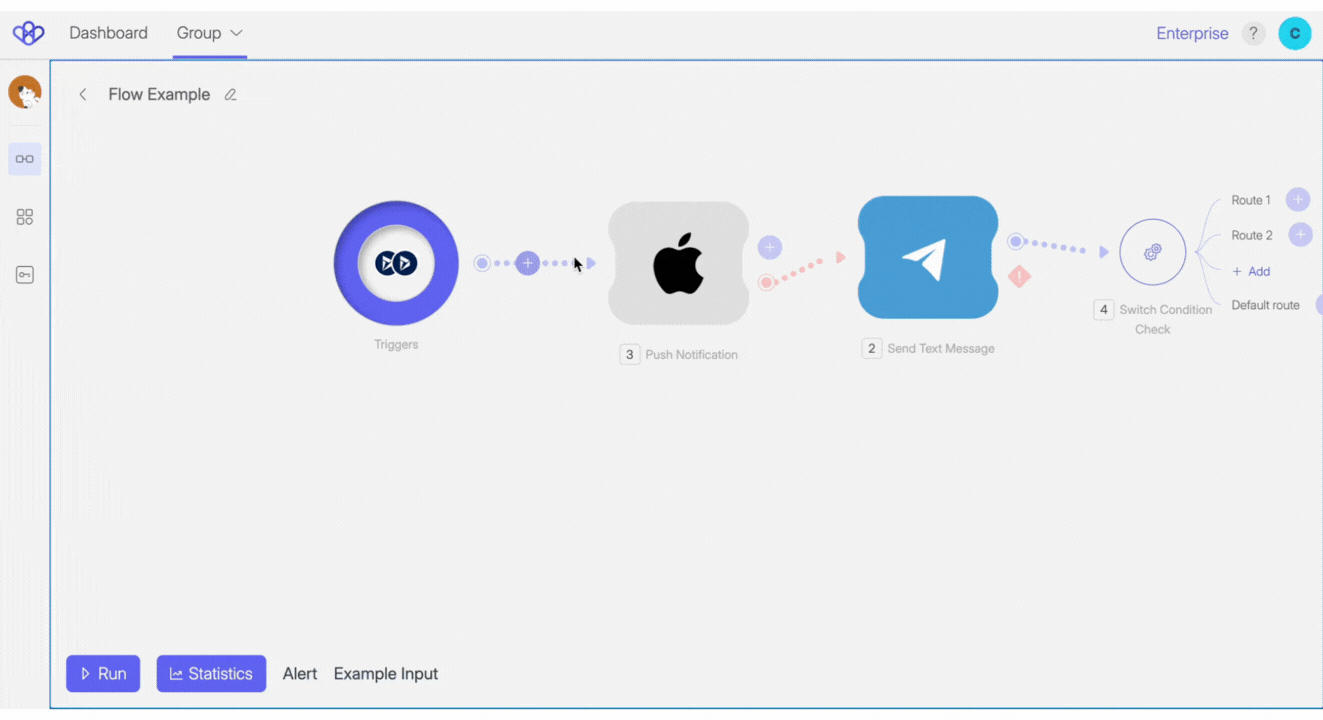 Link Unlink Methods Flow Builder – Visual Interface Guide