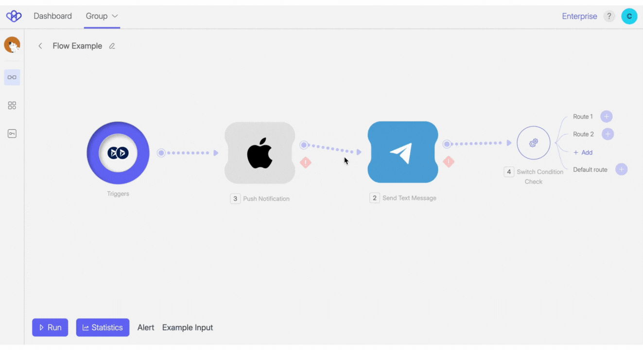 reconnect flow link Flow Builder – Visual Interface Guide